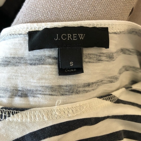 J. Crew Embellished Navy & White Striped Tank Top - Picture 7 of 8